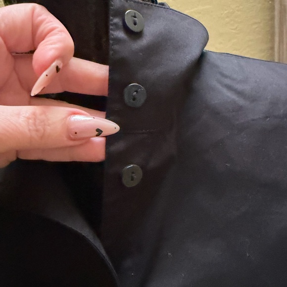 Stella Carakasi Black Button Down Shirt EUC 🖤 - Picture 5 of 7